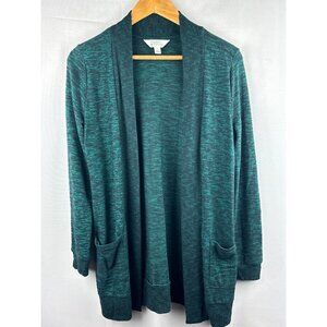 Market & Spruce Teal Cardigan Sweater S